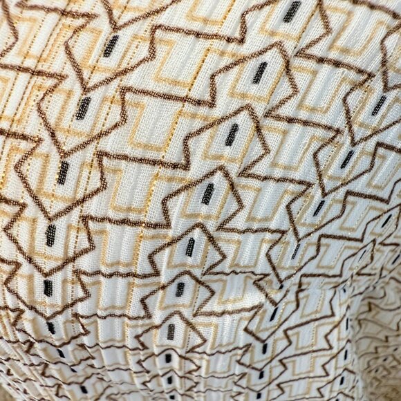 โจ Express Relaxed Portofino Blouse โ Geometric Metallic Print, Size S โจ - Picture 6 of 12